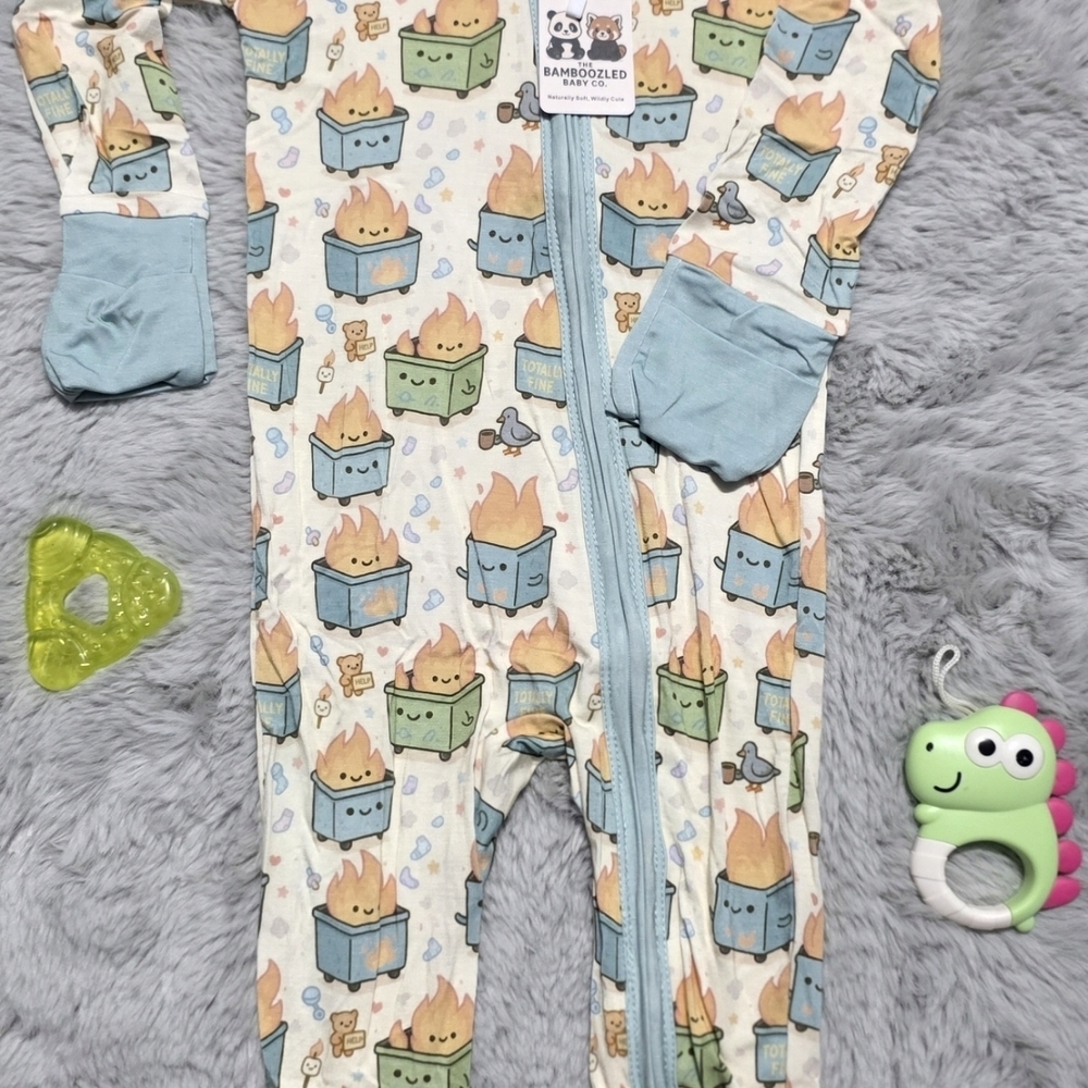 Bamboo Zippy - Bamboozled Baby Exclusive - Dumpster Fire